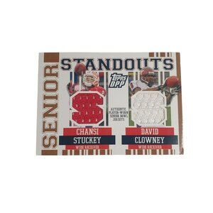 2007 Topps Draft Picks Senior Standouts 067/199 Double Jersey Stuckey Clowney